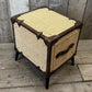 Hollywood Style 1920s Rattan Vintage Bedside Nightstand, Luxury English Handmade Unique Bespoke Chest