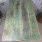 Green Vintage Rustic Indian Solid Wooden Desk Console Hallway Kitchen Island Table