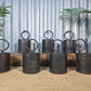 Vintage Iron Metal Pot Handle Utensil Planter Pen Desk Storage