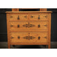Satin Birch Stencilled Vintage Dressing Chest