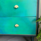 Emerald Green Hand Painted Chest of Drawers, Mid Century Furniture By Herbert & Gibbs