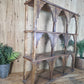 Vintage Solid Wooded Arched Temple Wall Display Shelf Shelves