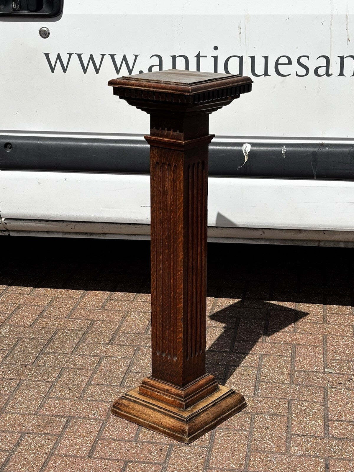 Edwardian Oak Plant Stand, 21st Century