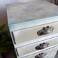 Vintage bedside drawers, hand painted sage green