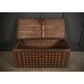 Large Iron Bound Indian Hardwood Trunk