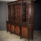 Large Mahogany Breakfront Glazed Bookcase Display Cabinet