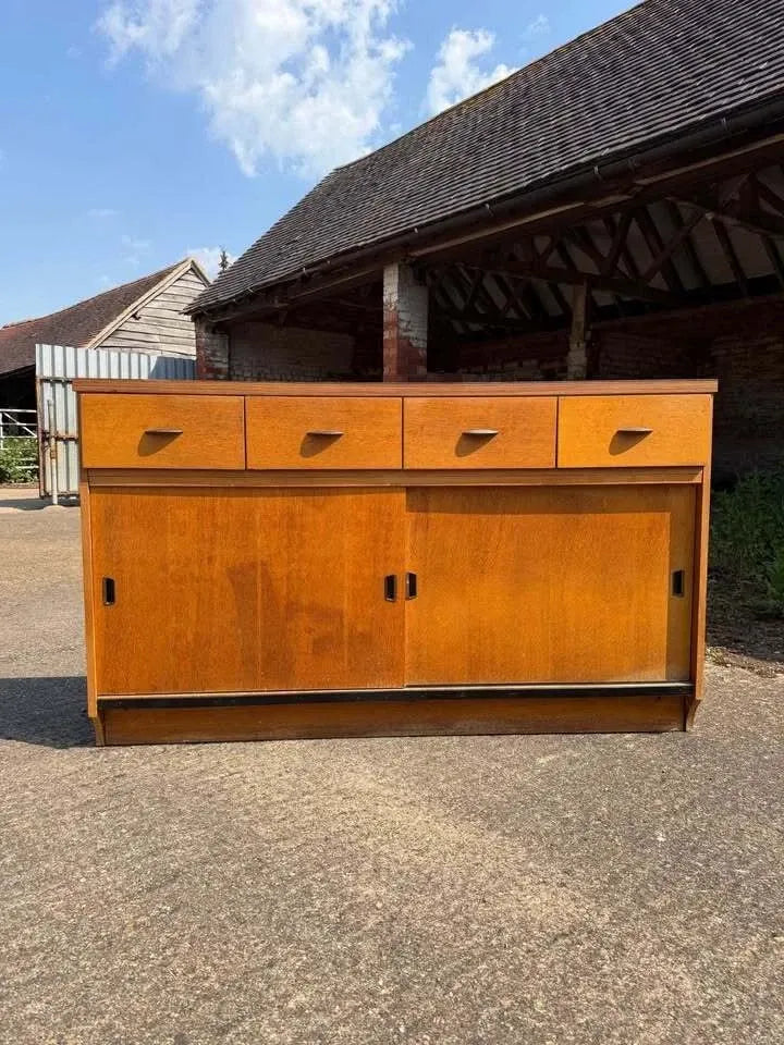 Vintage Mid Century Retro 1960’s Shop Teak Counter Kitchen Unit Kitchen Pantry Larder