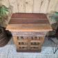 Vintage Reclaimed Indian Solid Wooden Brick Mould Drawer Unit Bedside Kitchen