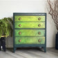 Green Vintage Lebus Chest of Drawers – Hand Painted Dresser
