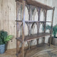 Vintage Solid Wooded Arched Temple Wall Display Shelf Shelves
