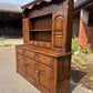 Large Antique Style Solid Oak Hand Made English Country Farmhouse Dresser