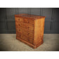 Vintage Victorian Burr Oak Chest Of Drawers