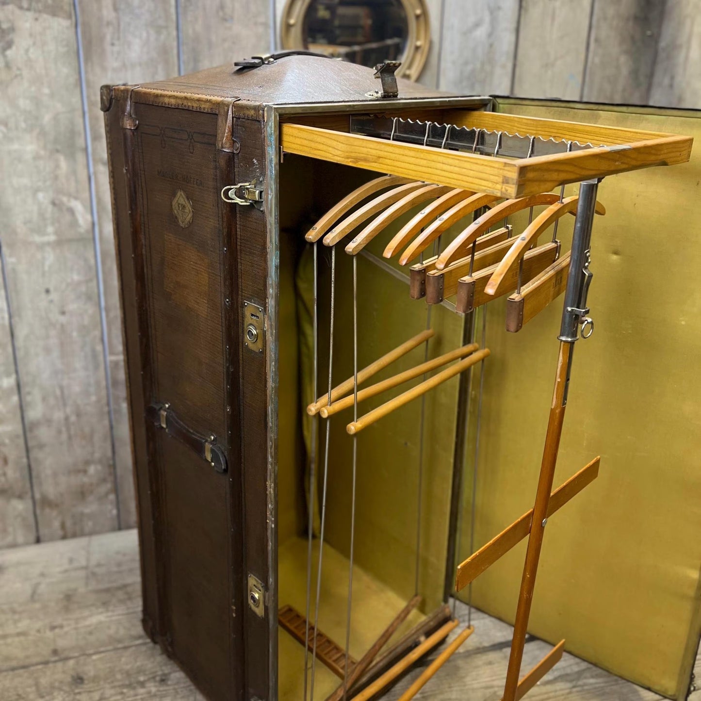 Wardrobe Chest - luxury travel trunk - 1920s bespoke exploring