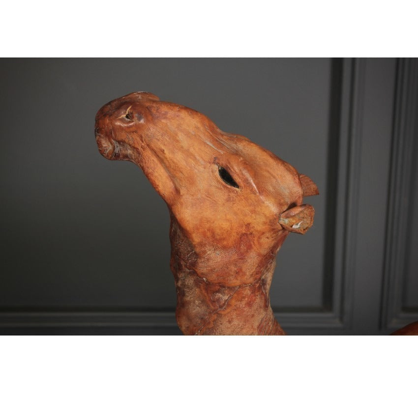 Vintage Leather Camel Ornament