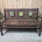 Vintage Rustic Solid Wooden Garden Bench Seat Day Bed