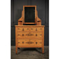 Satin Birch Stencilled Vintage Dressing Chest