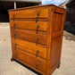 Vintage Oak Tallboy Chest of Drawers