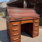 Vintage Oak Roll Top Desk By Angus Of London
