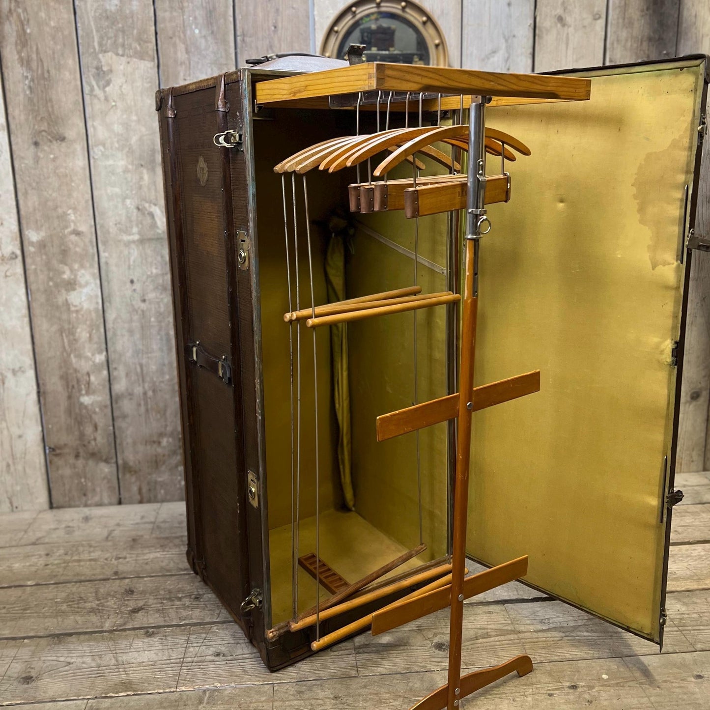 Wardrobe Chest - luxury travel trunk - 1920s bespoke exploring