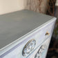 Vintage Tallboy Cabinet: Hand Painted Blue