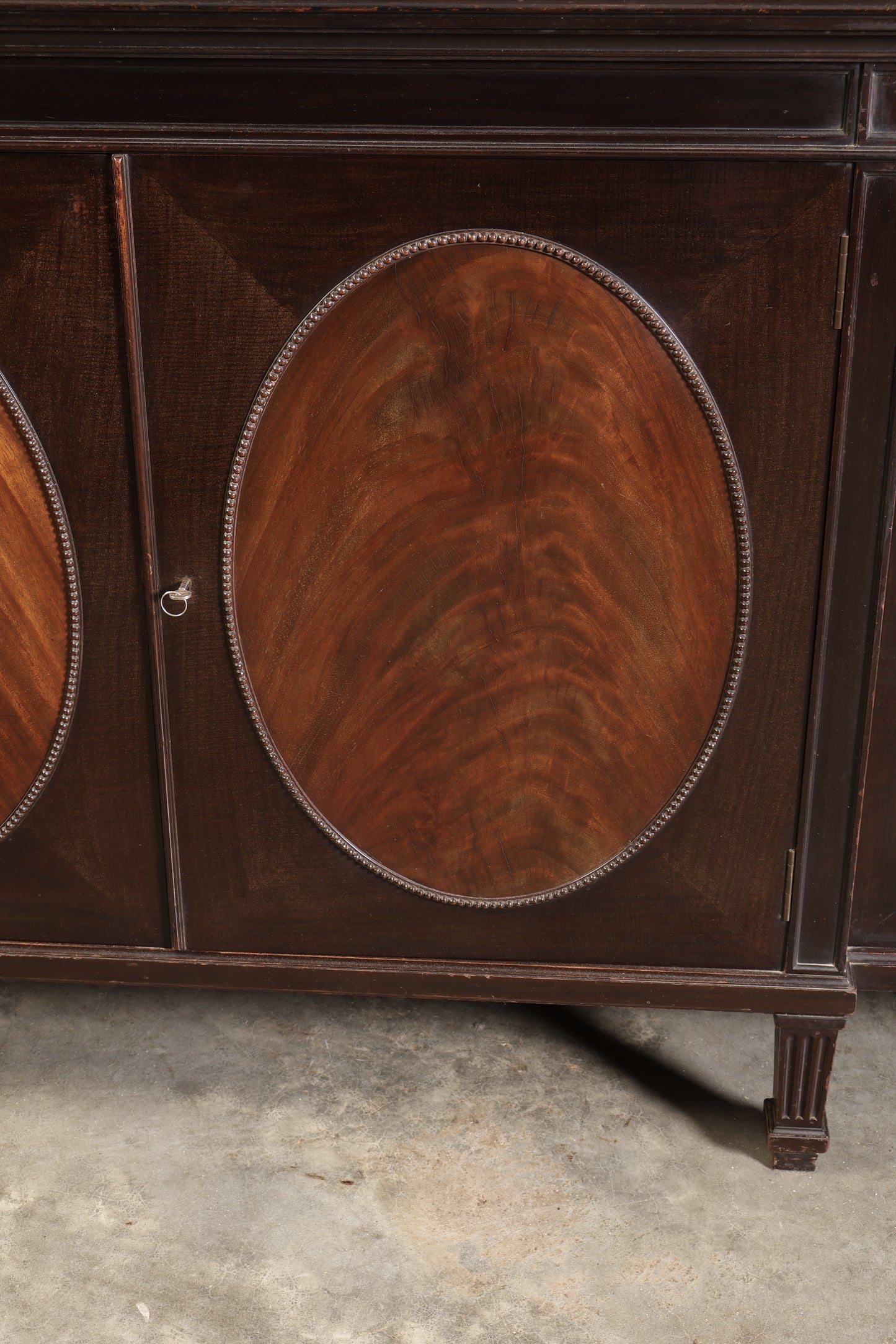 Large Mahogany Breakfront Glazed Bookcase Display Cabinet