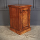 Large Pair Of Vintage Figured Walnut Pedestal Cabinets