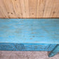 Blue Vintage Solid Wooden Carved Hallway Console Table