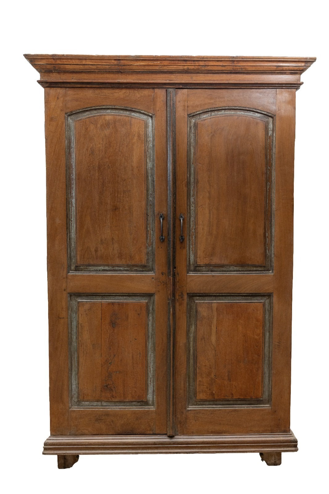 Large Vintage Colonial Indian Hardwood Wardrobe Houskeepers Cupboard