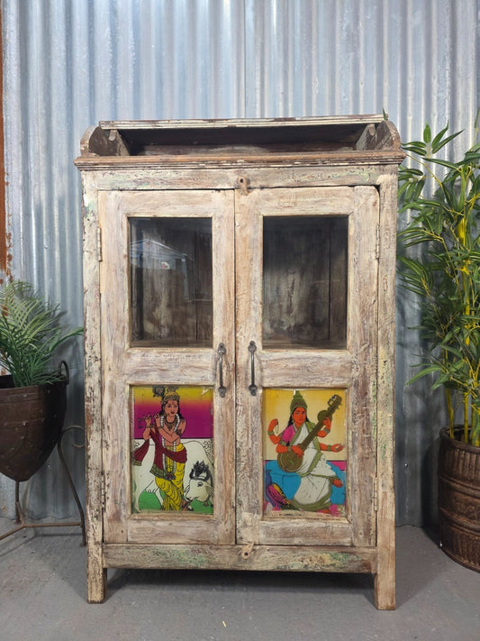 Vintage Bathroom Drinks Display Cabinet