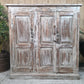 Vintage Wooden House Keepers Linen Cupboard Sideboard Tv Unit