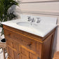 Tradtional Oak Bathroom Vanity Unit