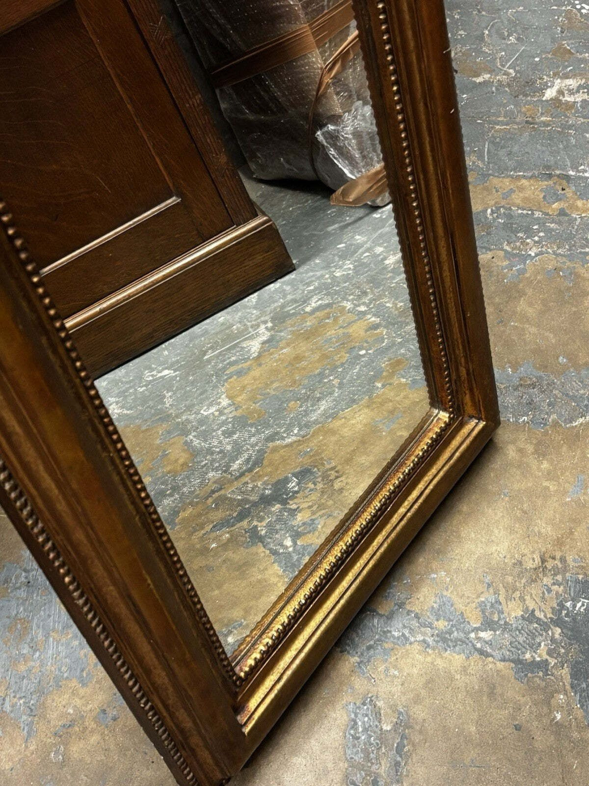 Vintage Gold Gilt Mirror In Ornate Frame. 82 X 53 Cms.