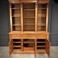 Large Vintage Early Victorian Breakfront Oak Bookcase