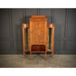 Vintage Edwardian Marquetry Inlaid Mahogany Glazed Display Cabinet