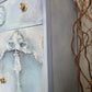 Vintage Tallboy Cabinet: Hand Painted Blue