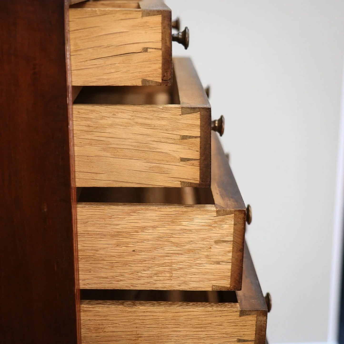 Vintage Chest of Drawers Apprentice Salesman Piece Inlaid Mahogany