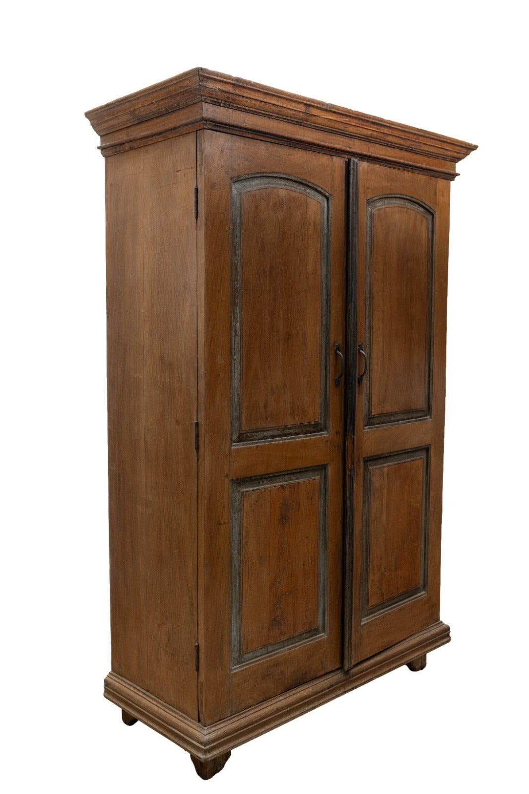 Large Vintage Colonial Indian Hardwood Wardrobe Houskeepers Cupboard