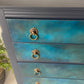 Vintage chest of drawers, hand painted. Example of commission available