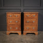 Pair Of Walnut Vintage Bedside Night Stands, 1900s