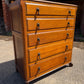 Vintage Oak Tallboy Chest of Drawers