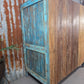 Blue Vintage Indian Glazed Colonial Wooden Kitchen Bathroom Drinks Cocktail Cabinet