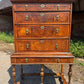 Antique 17th Century Walnut Tallboy Chest On Stand Chest Of Drawers