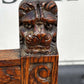 Edwardian Oak Chair, With Finely Carved Lion Heads Decoration