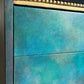 Blue, Teal & Green Vintage Chest of Drawers, Hand Painted Mid Century Dresser