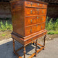 Antique 17th Century Walnut Tallboy Chest On Stand Chest Of Drawers