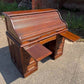 Vintage Oak Roll Top Desk By Angus Of London