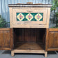 Vintage Reclaimed Indian Wooden Free Standing Bathroom Kitchen Cupboard Cabinet