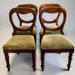 Vintage Victorian Extending Mahogany Dining Table & 4 Chairs