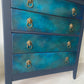 Vintage chest of drawers, hand painted. Example of commission available