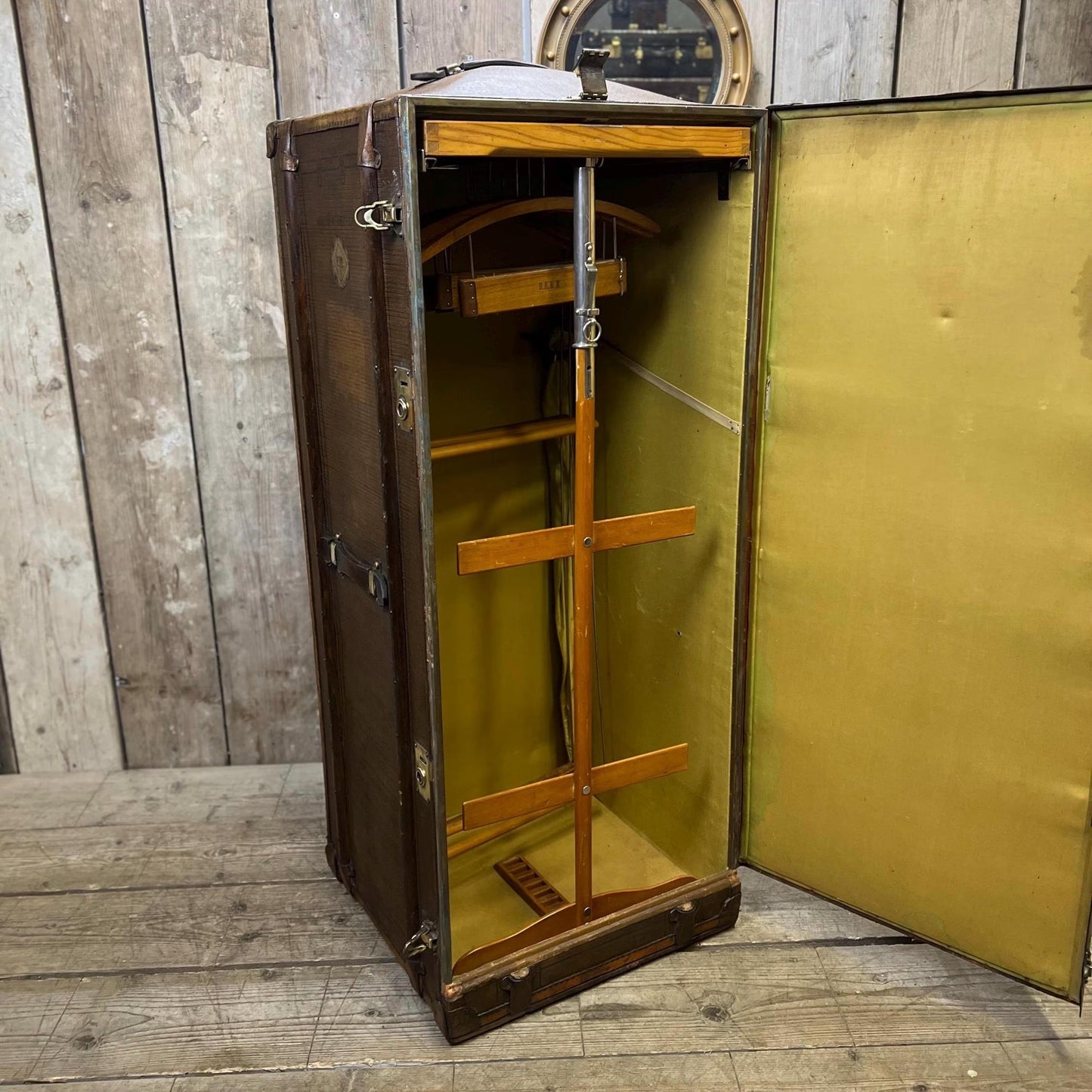 Wardrobe Chest - luxury travel trunk - 1920s bespoke exploring